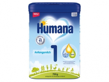 Humana Anfangsmilch 1, 750g (MHD 01/2026)