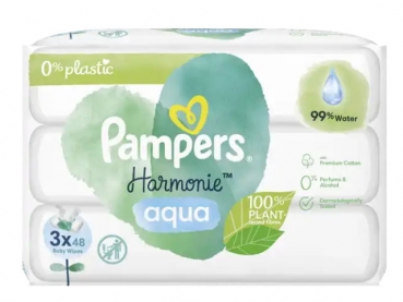 Pampers Feuchttücher Aqua Harmonie (3x48 Tücher)