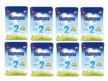 Humana Folgemilch 2 750g (8 Packungen)