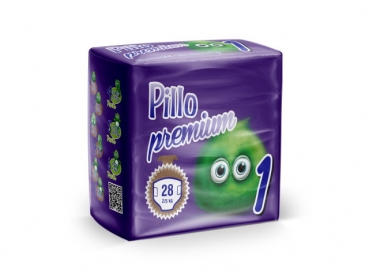 Pillo Windeln Groesse 1  2-5kg (28 Windeln)