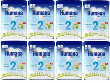 Humana 2 babymilk 800g (8 boxes)