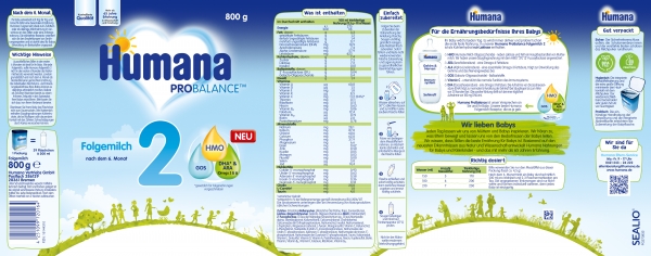 Humana Folgemilch 2 750g