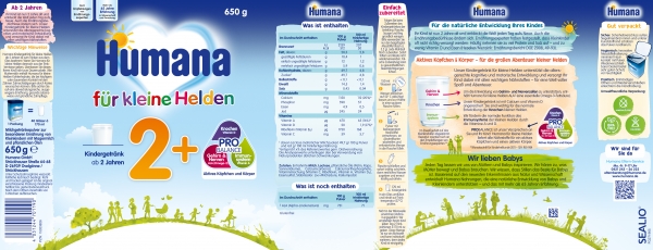 Humana Growing-up Milk 2+  650g