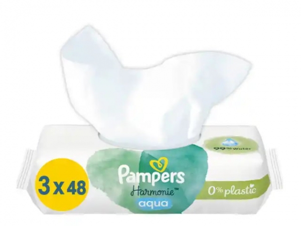 Pampers Feuchttücher Aqua Harmonie (3x48 Tücher)