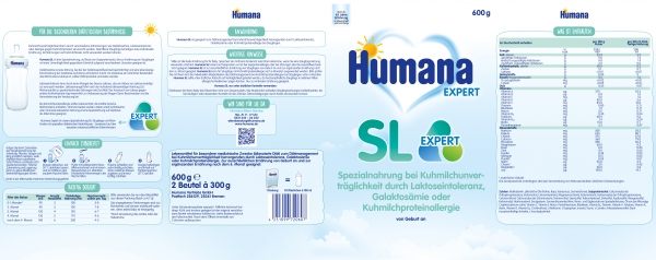 Humana Expert SL babymilk 600g (12 boxes)