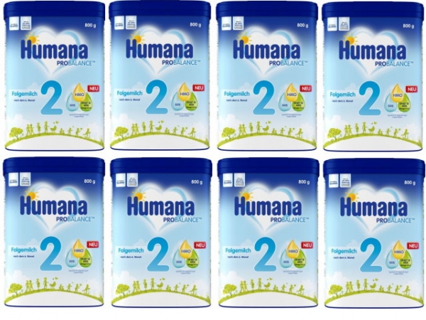 Humana 2 babymilk 800g (8 boxes)